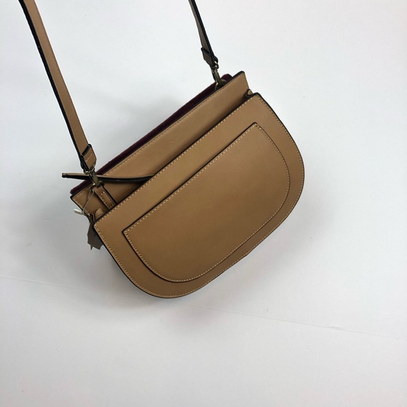 NWT VEGAN LEATHER & FUR NUDE CROSSBODY SATCHEL - Picture 7 of 8